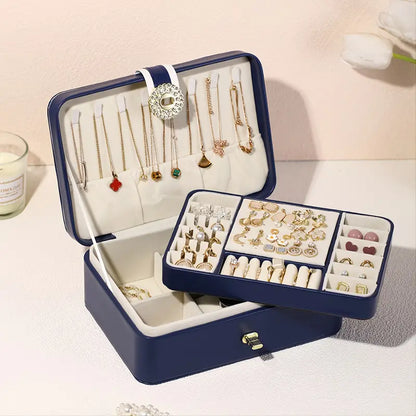Multilayer Jewelry Organizer Case for Travel and Display
